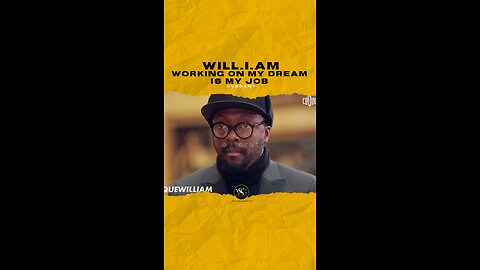 @iamwill Working on my dream is my job