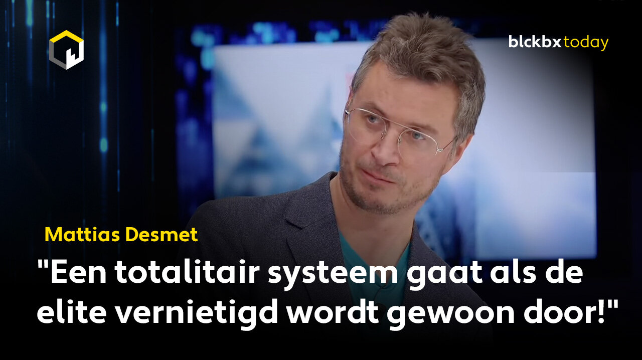 Mattias Desmet: "Een totalitair systeem gaat als de elite vernietigd wordt gewoon door!"