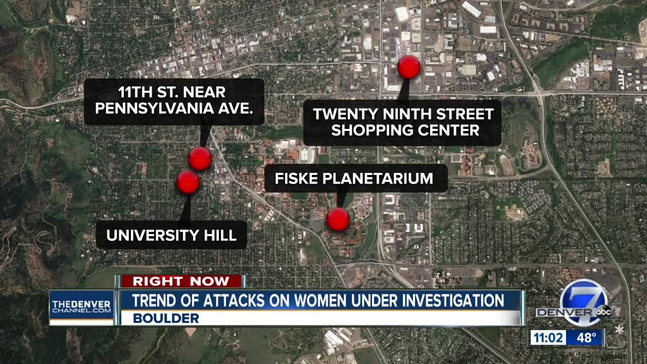 Police investigating several violent attacks on women in Boulder
