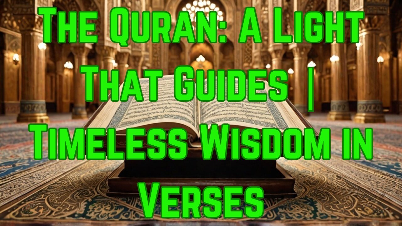 The Quran: A Light That Guides | Timeless Wisdom in Verses