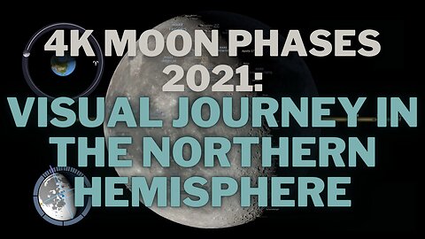 4K Moon Phases 2021: Visual Journey in the Northern Hemisphere | VideoVista #nasa #nasaspace #space