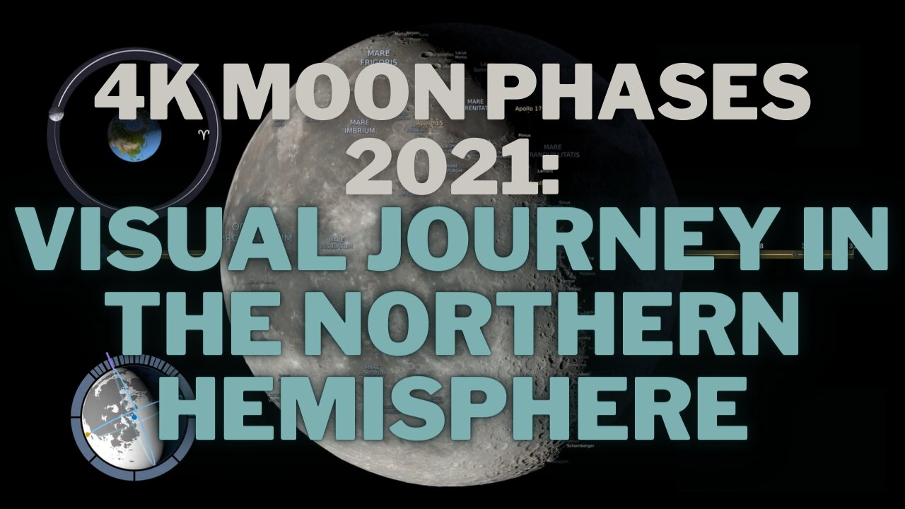 4K Moon Phases 2021: Visual Journey in the Northern Hemisphere | VideoVista #nasa #nasaspace #space