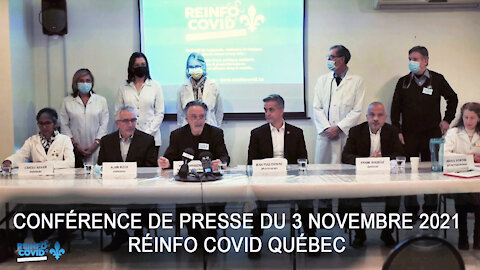 Conférence de presse du 3 novembre 2021 - des médecins prennent la parole