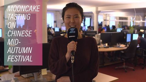 The Zoomin.TV office tries Chinese mooncakes