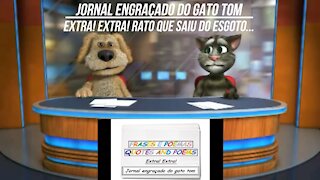 Jornal engraçado do gato tom: Rato que saiu do esgoto... [Frases e Poemas]