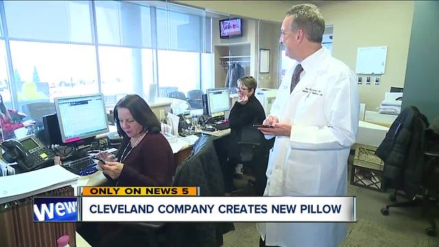 Cleveland company develops pillow to alleviate 'tech neck,' neck pain from looking down at phone