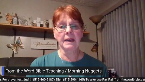 From the Word Bible Teaching / Morning Nuggets (3/13/23)