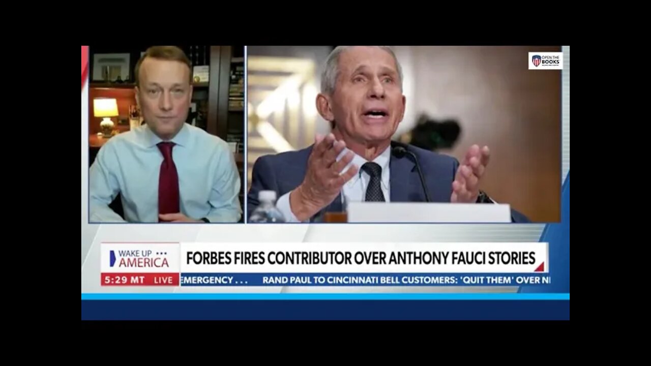 Wake Up America on Newsmax TV: OpenTheBooks CEO Fired at Forbes Over Dr. Fauci Investigations