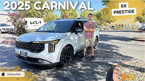 The new KIA Carnival in the SX Prestige trim