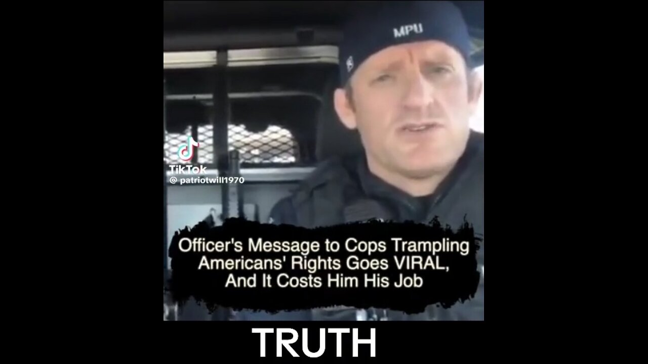 FINALLY - Cop is calling out police and government corruption