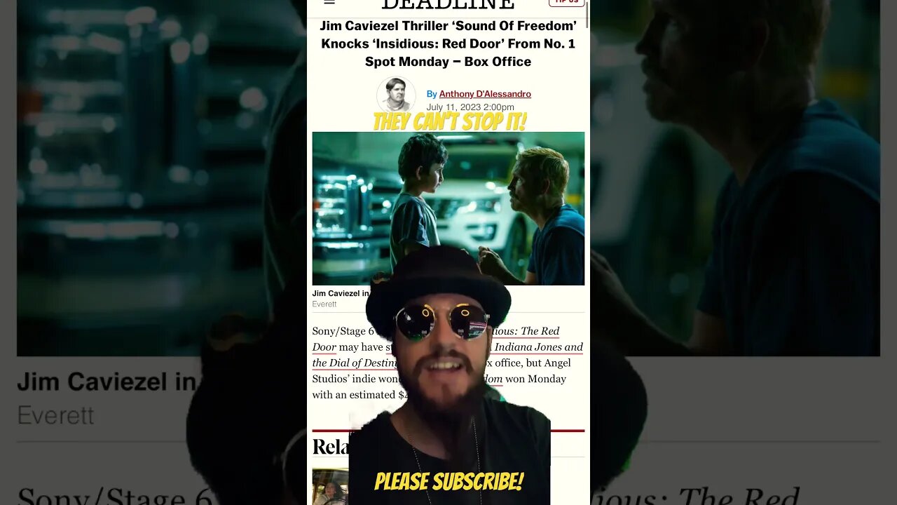 Sound of Freedom Takes #1 At The Box Office! #shorts