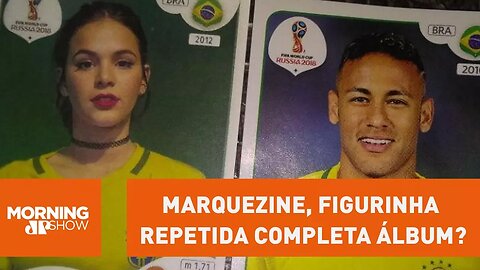 Marquezine, figurinha repetida completa álbum?