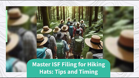 Mastering ISF Filing for Hiking Hats: Timely Tips and Compliance Advice!