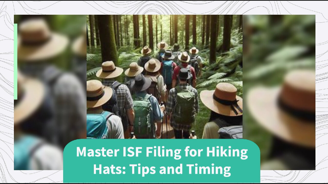 Mastering ISF Filing for Hiking Hats: Timely Tips and Compliance Advice!