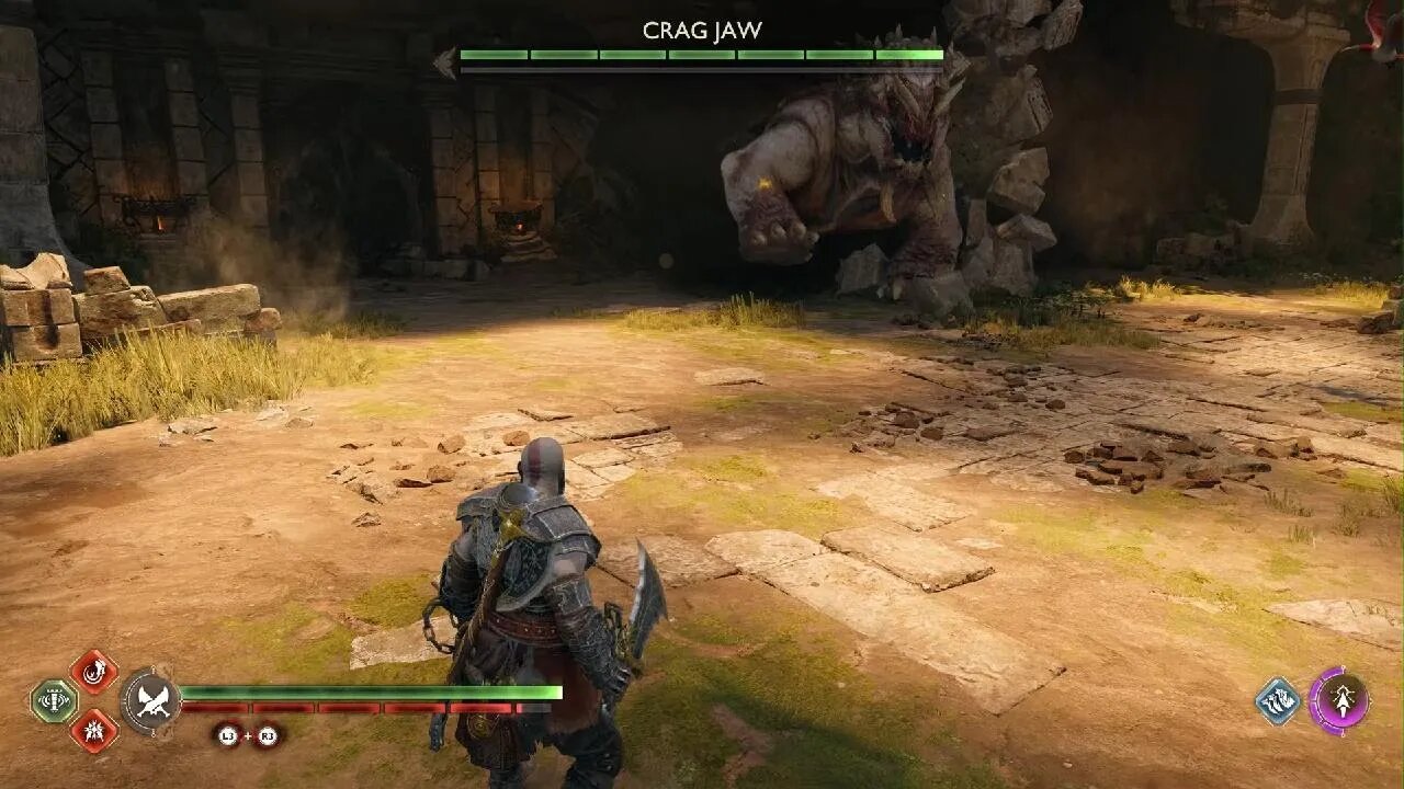 God of War Ragnarök Kratos vs Crag Jaw Give Me God of War
