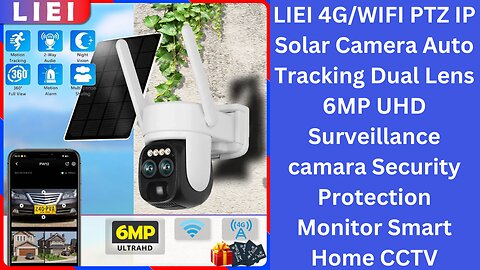 LIEI 4G/WIFI PTZ IP Solar Camera