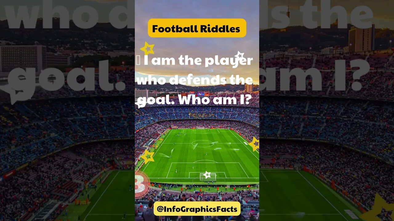 🛡️ I am the player who defends the goal Who am I?