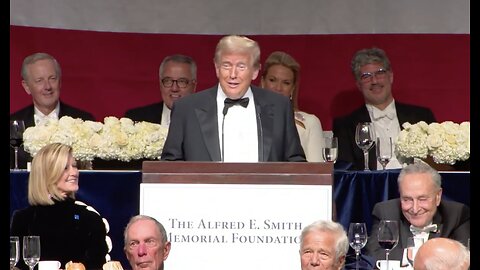 PRESIDENT TRUMP - FULL SPEECH AT AL SMITH DINNER! HYSTERICAL!!