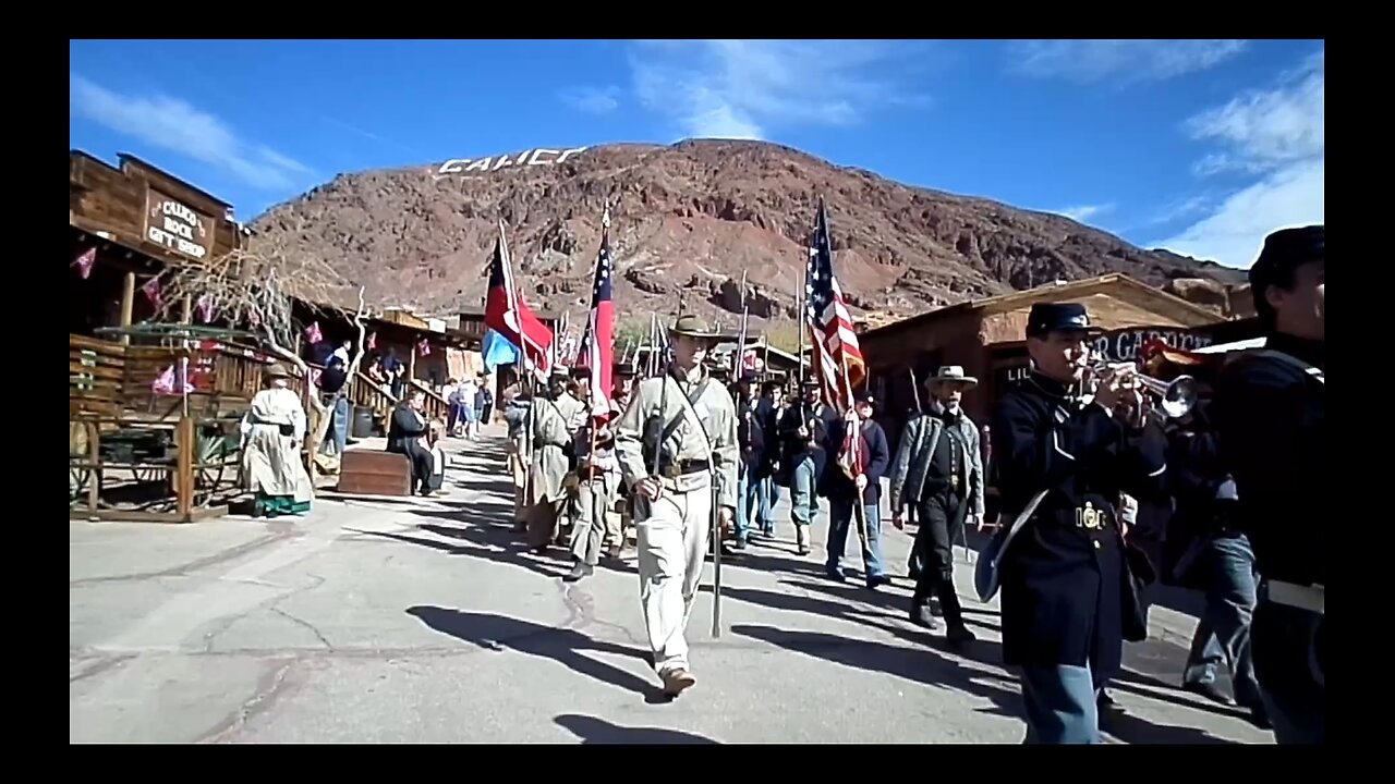 Calico Ghost Town Civil War Re-enactment #calico #civilwarrelics #civilwar #northvssouth