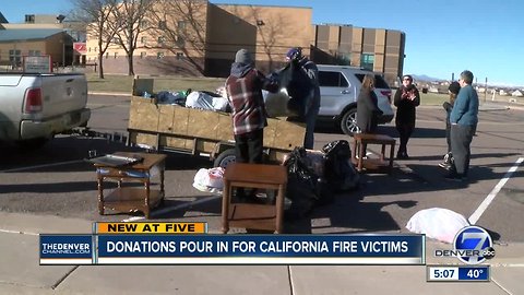 Donation drop-off for Paradise, CA fire victims sees big turnout in Highlands Ranch