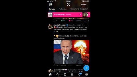 X topics 17/09/2024 Trump , Putin