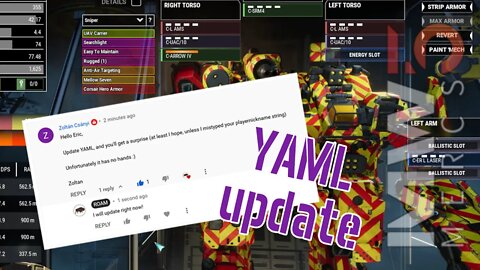 YAML 0.31 update and HUGE SURPRISE! / MechWarrior 5