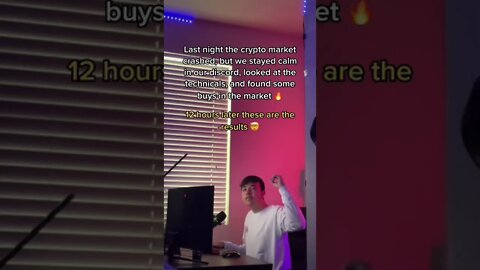 Making $10k In 12 Hours Trading Crypto 🔥 #shorts