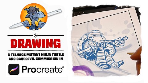 Drawing Layouts For A TMNT/Daredevil Commission! Part 3