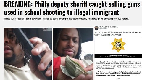Philly deputy sheriff caught selling guns used in school shooting to illegal immigrant