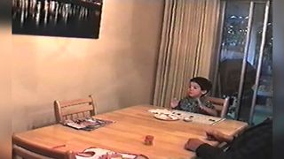 Boy Amazed By Grandpa's Magic Tricks