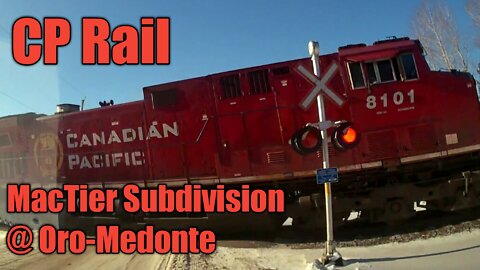 CP Rail Mactier Subdivision @ Oro-Medonte 8101N with DPU 9779 midway and 8165 trailing.