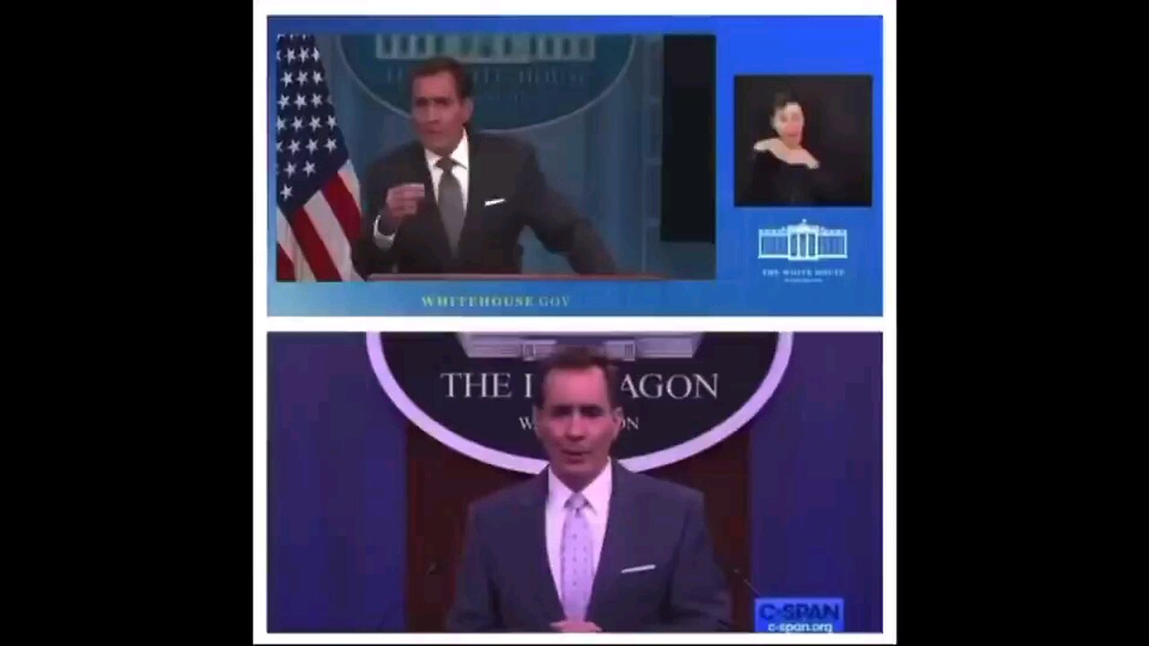 John Kirby reacting to dead children in Gaza… vs dead children in Ukraine.