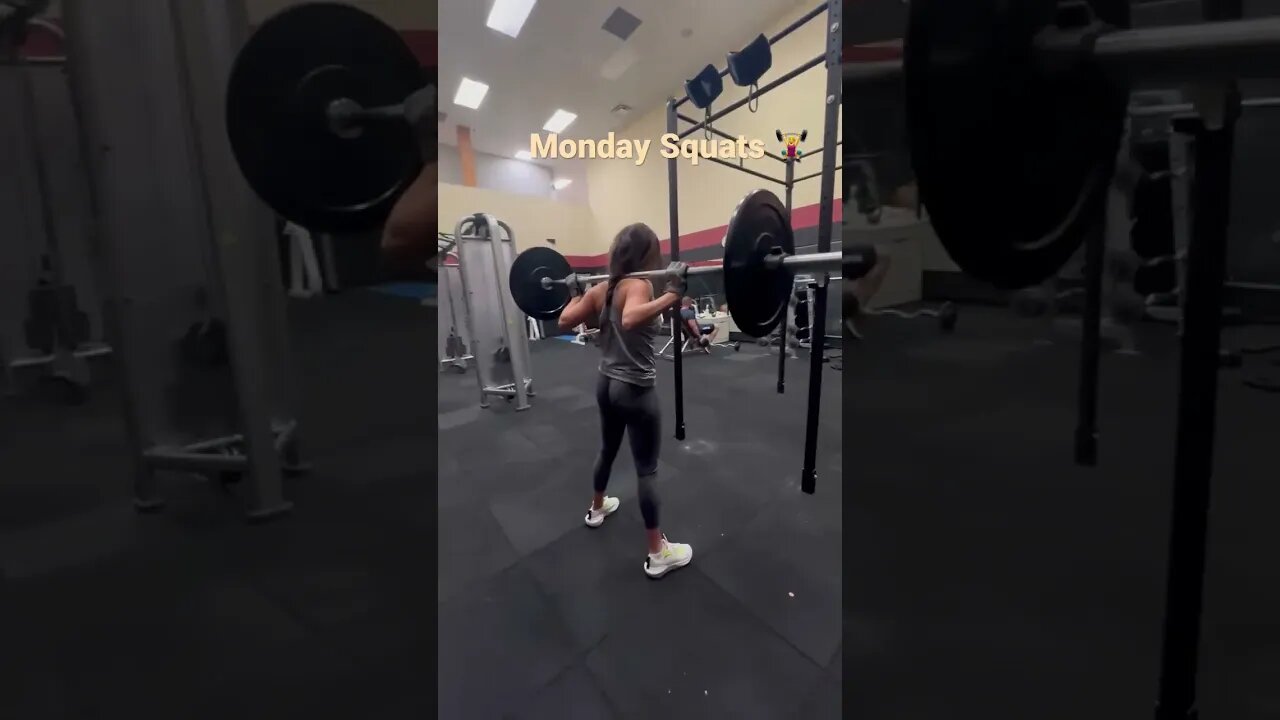Gym Workout 🏋️‍♀️ Squats Monday