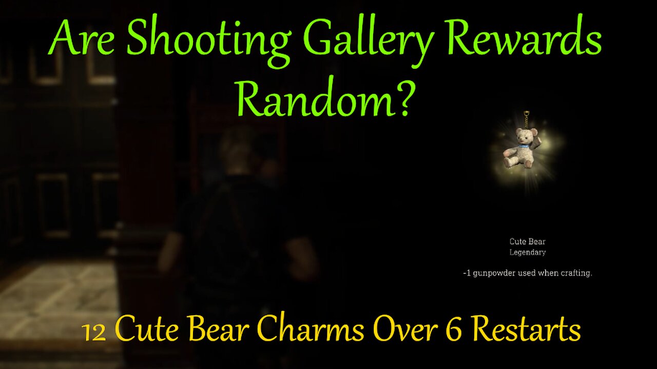 Resident Evil 4 (REm4ke) - Shooting Gallery Rewards are Not Random?