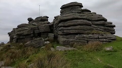 Scrambling up Great Miss Tor. GoPro 4th Oct 2023