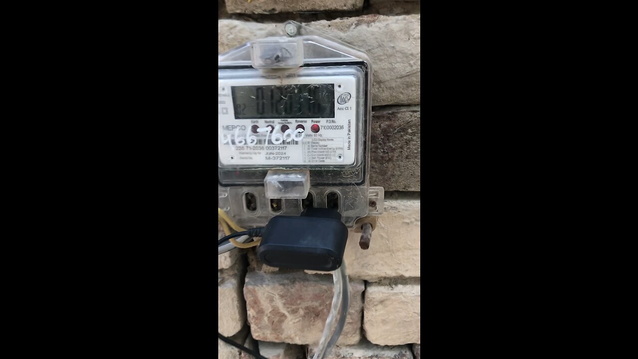 Funny video charging in meter