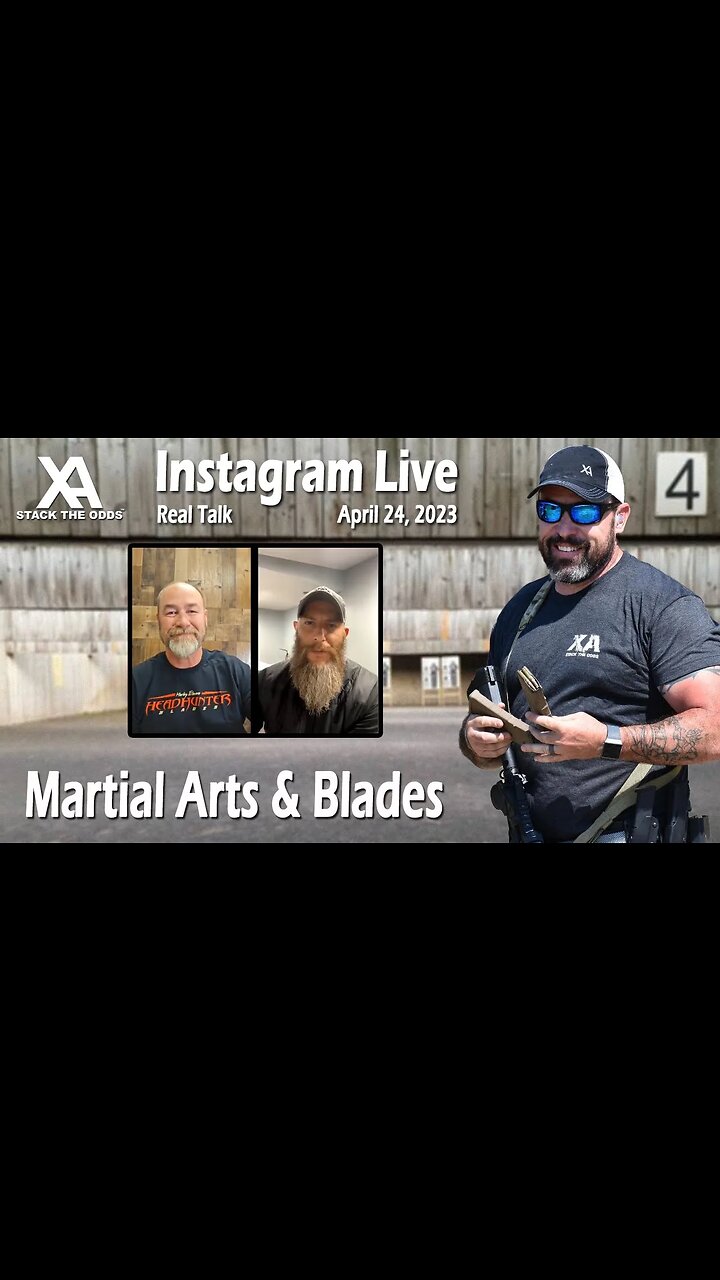 Xray Alpha Live - April 24, 2023 w/ Tuhon Harley Elmore and David Acosta Jr. - Fighting & Blades