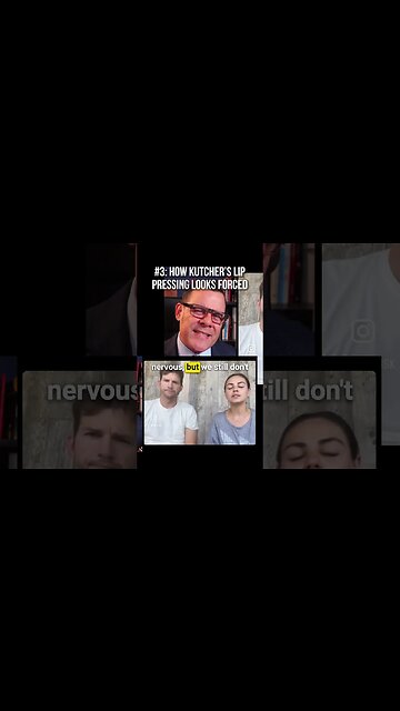 How Ashton Kutcher's lip pressing looks forced