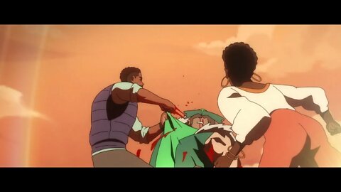 Nubian Prince and Nubia fight Groundhawk | The Boys Diabolical Season 1 ep 6