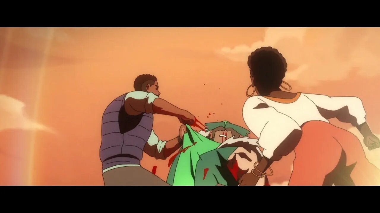 Nubian Prince and Nubia fight Groundhawk | The Boys Diabolical Season 1 ep 6
