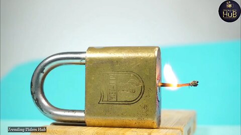 "Amazing trick to open a lock with a matchstick"