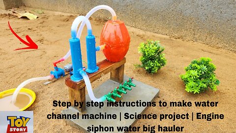 Step by step instructions to make water channel machine | Science project