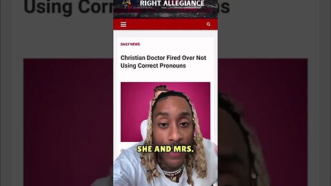 Doctor FIRED for not calling Bearded 6ft Man “she” #shorts #agenda
