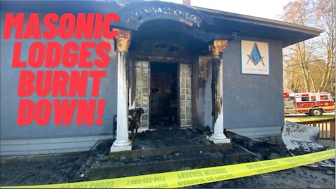 Arsonist Burns 3 Masonic Lodges; Fights Off Police!