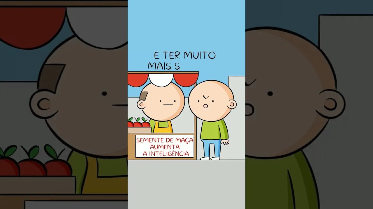 Semente de maçã aumenta a inteligência. #humor #share #reels #compartilhar #comedia #shorts