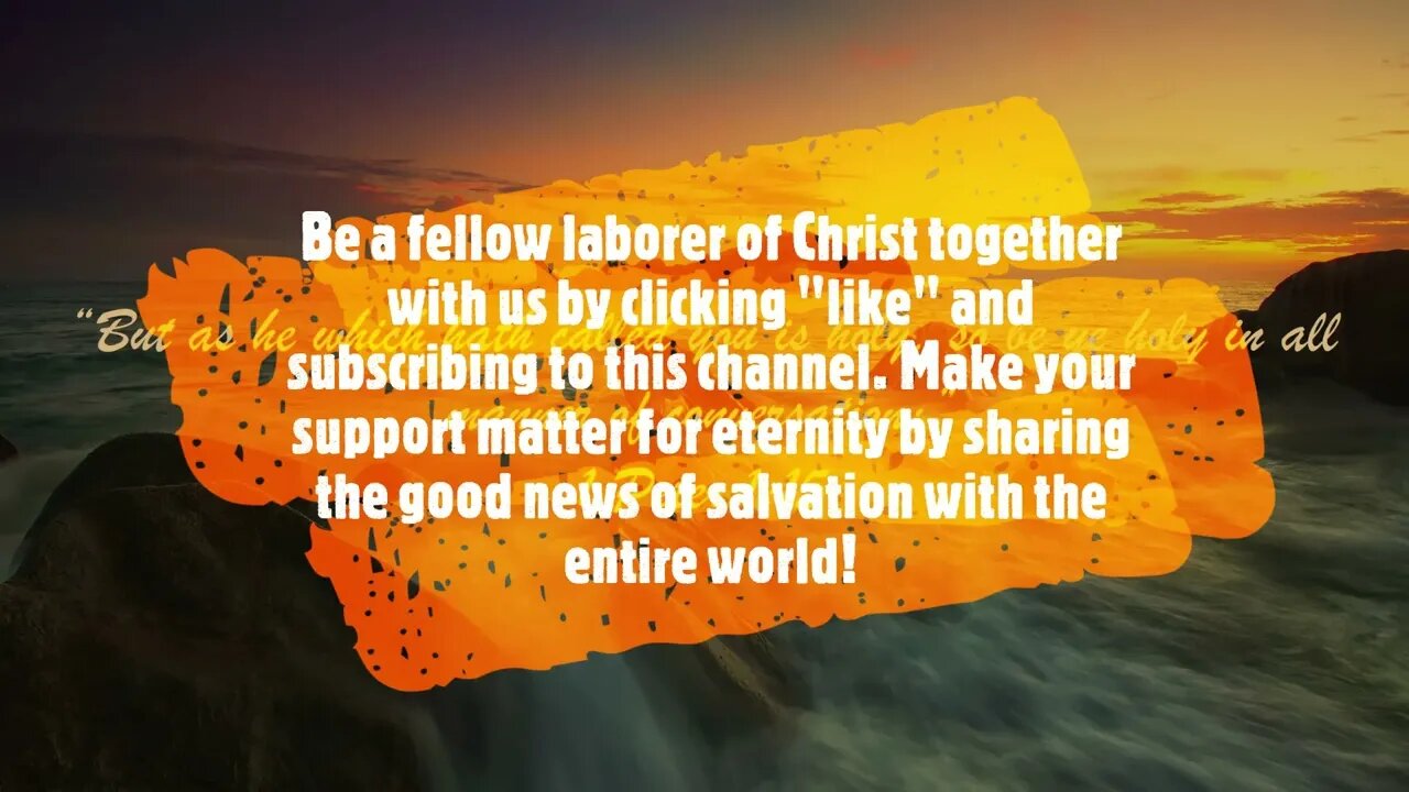 "What Does The Bible Say?" Series - Topic: Joking, Part 12: 1 John 2