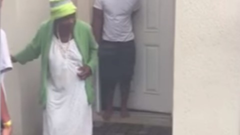 Young Marine is Hiding, Waiting to Surprise His Grandma. But Her Reaction isn't What He Expected