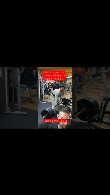 Será que há a necessidade de ter tanto peso? #musculação #academia #dieta #gym #treino #hipertrofia
