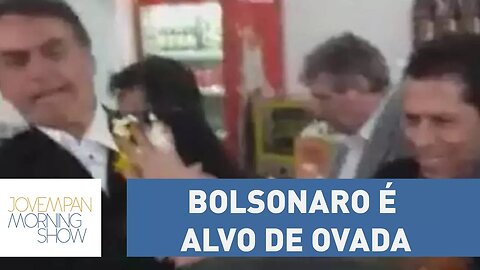 Depois de Doria, é a vez de Jair Bolsonaro tomar uma ovada. Confira: