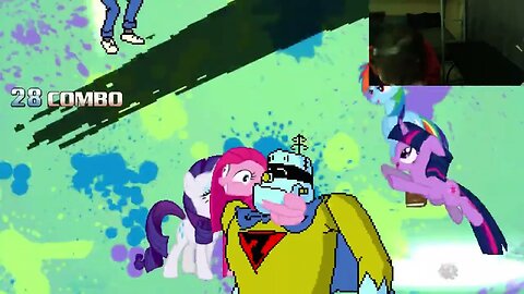 My Little Pony Characters (Twilight Sparkle And Rainbow Dash) VS Frankenstein Jr. In An Epic Battle